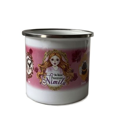 Emaille-Tasse - Die kleine Prinzessin Nimilu Emaille-Tasse - Die kleine Prinzessin Nimilu